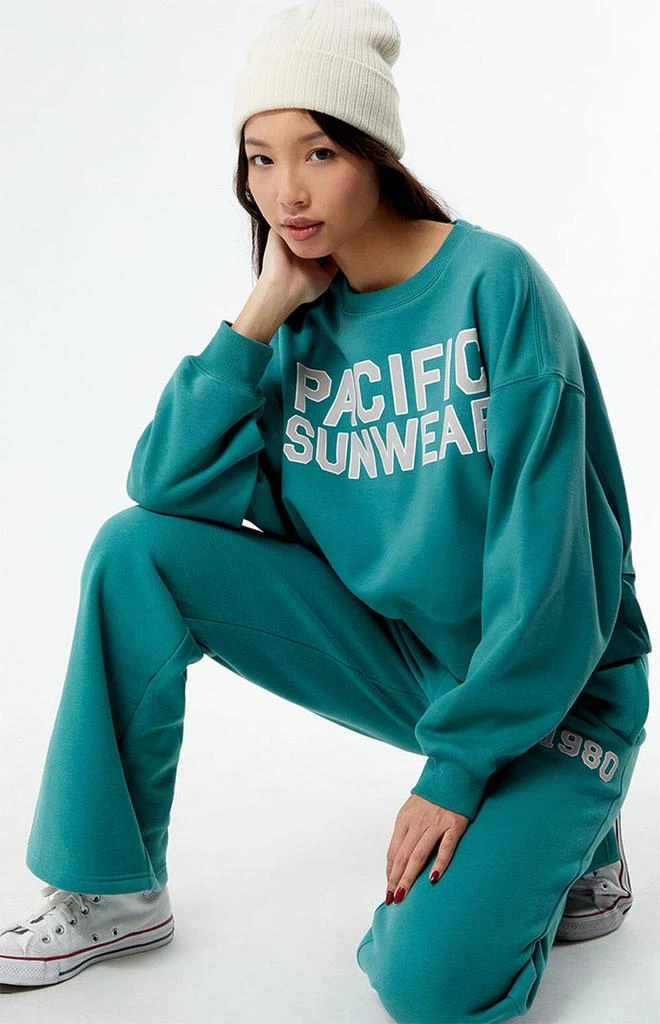 PacSun Bold Pacific Sunwear Cropped Crew Neck Sweatshirt 3