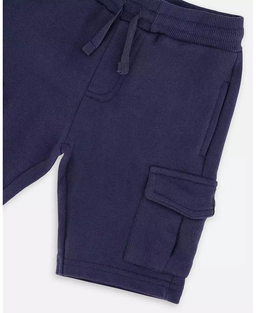 Deux par Deux Baby Boys French Terry Shorts Blue 4