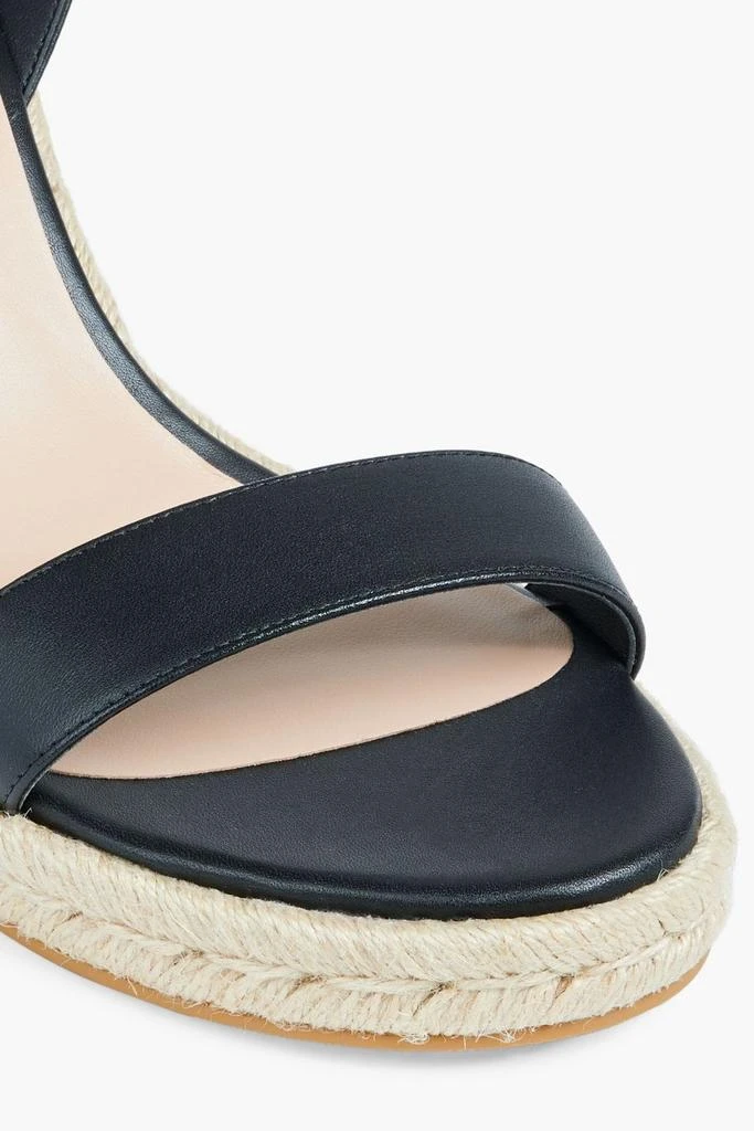 Stuart Weitzman Teddi leather espadrille wedge sandals 4