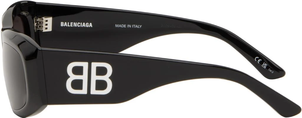 Balenciaga Black Signature Square Af Sunglasses 3