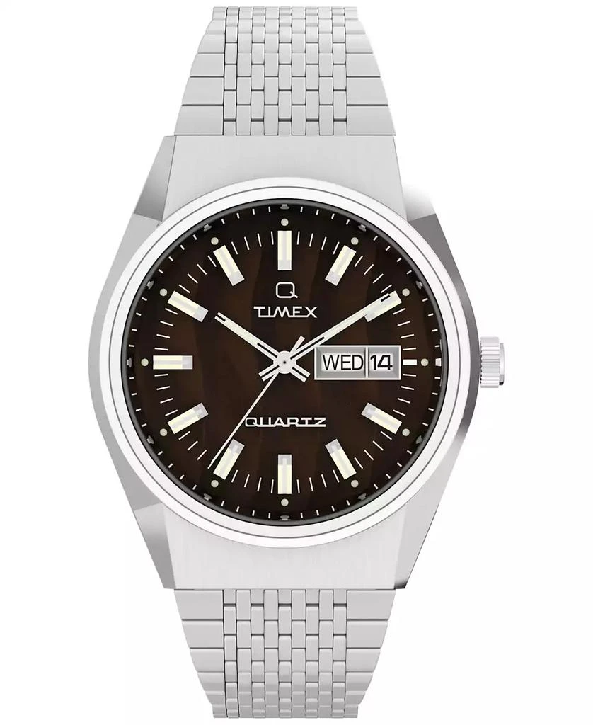 Timex Men's Analog Silver-Tone Stainless Steel Watch, 38mm 1