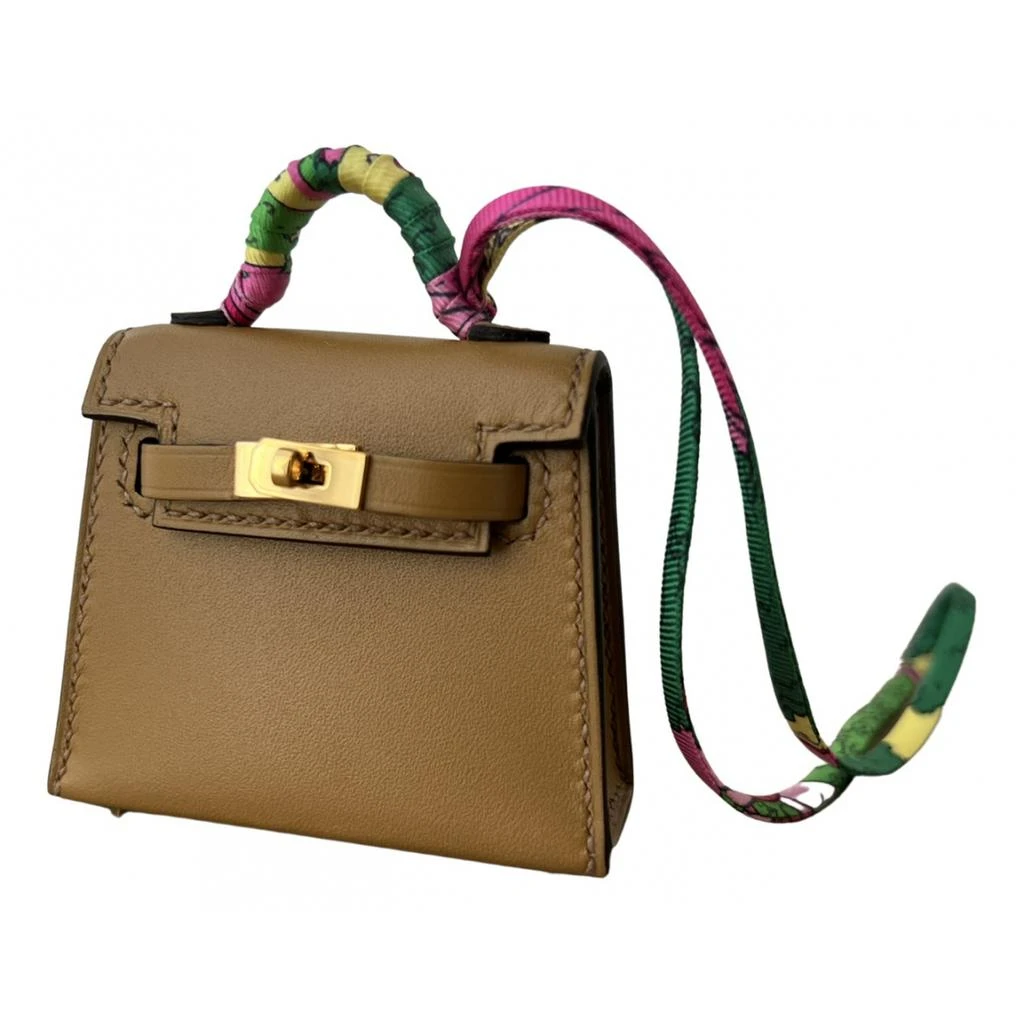 Hermes Hermès Kelly twilly charm leather bag charm 1