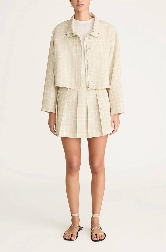 Rebecca Taylor Rebecca Taylor - Painterly Windowpane on Poly Faille Jacket
