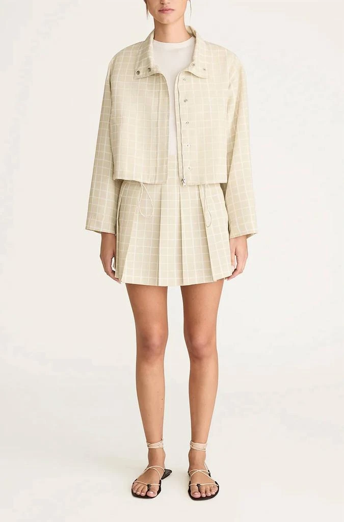 Rebecca Taylor Rebecca Taylor - Painterly Windowpane on Poly Faille Jacket 1