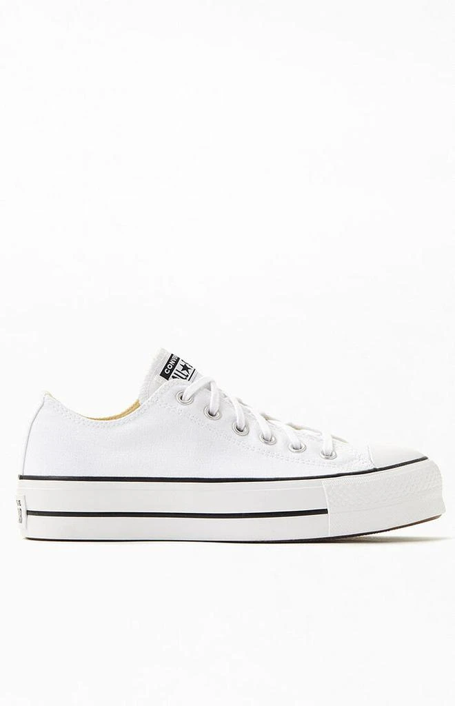 Converse Women's White Chuck Taylor Platform Low Top Sneakers 2