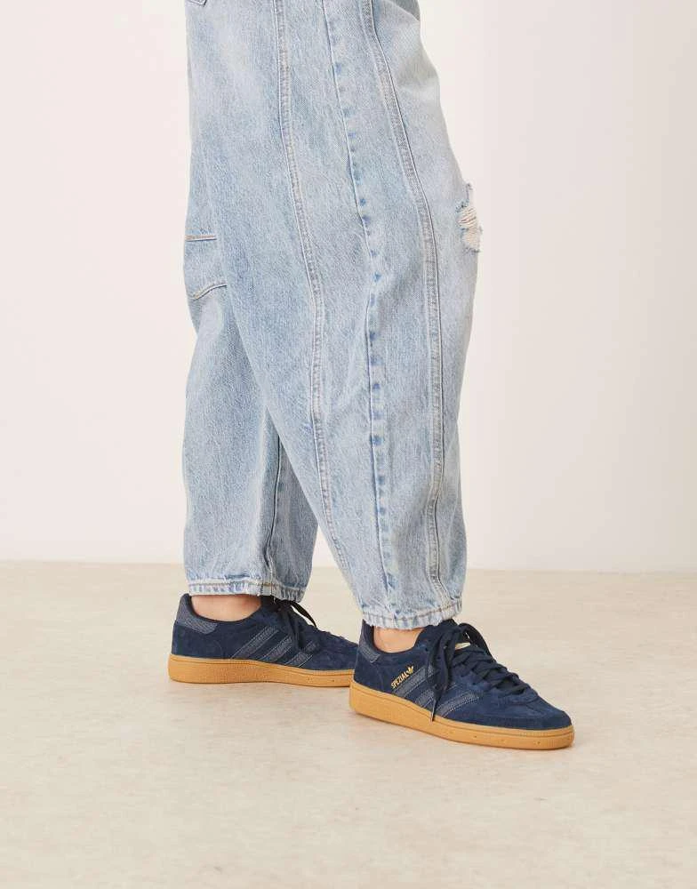 Adidas adidas Originals Handball Spezial trainers in denim blue 4