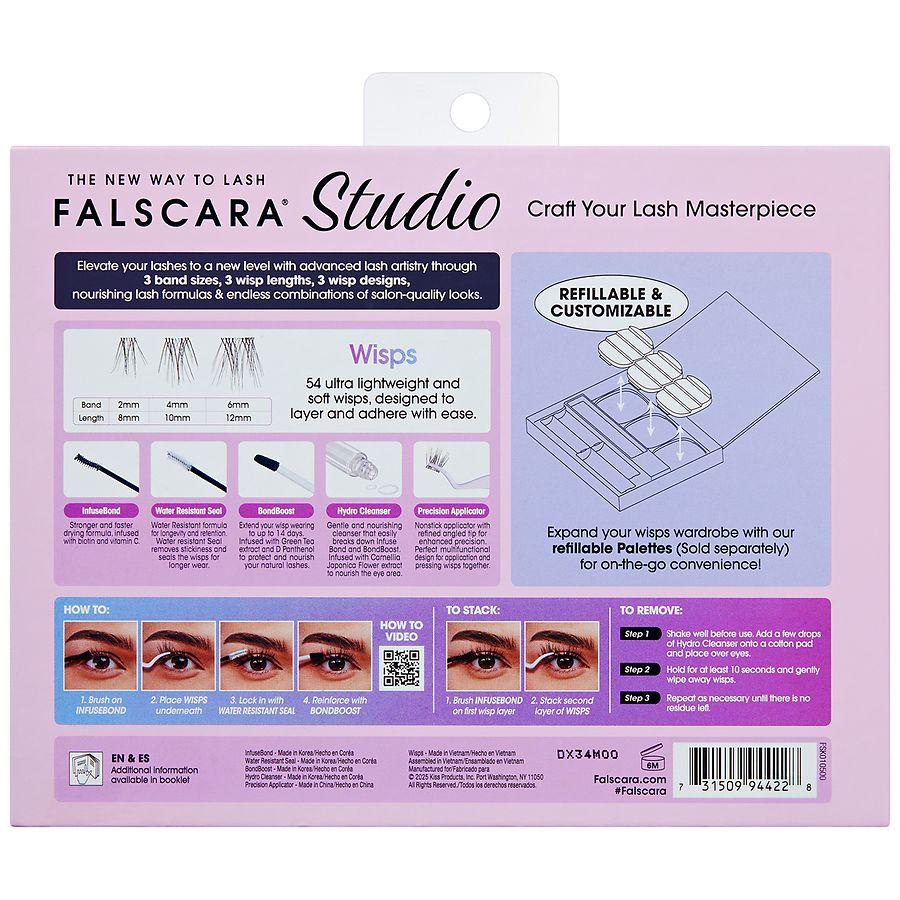 Kiss Glue-On Lashes Artist Kit, Delicate Collection 8mm-10mm-12mm