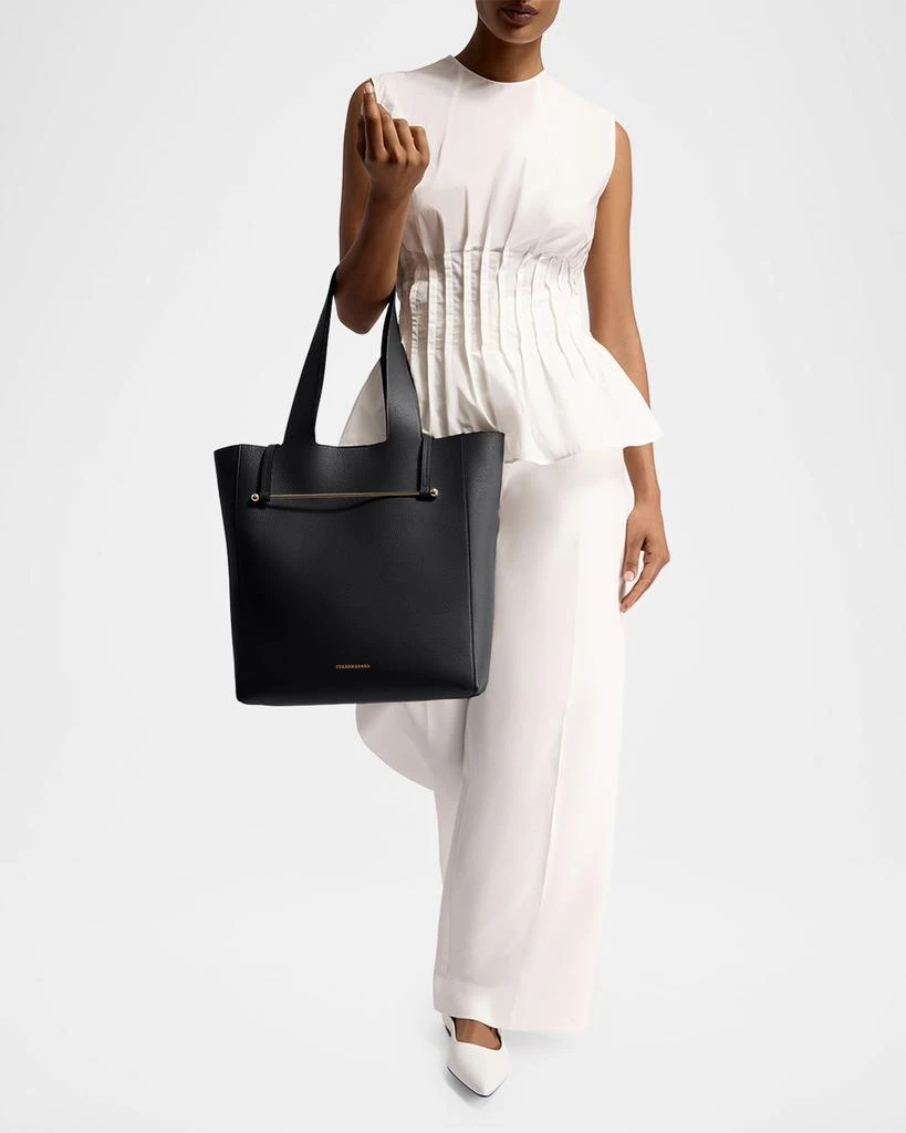 Strathberry Melody Grained Leather Tote Bag 2