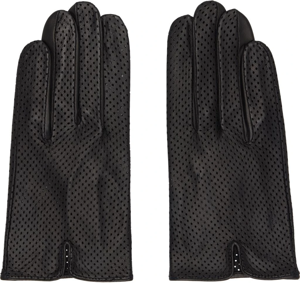Handsome Stockholm Black Statement Perforated Gloves 1