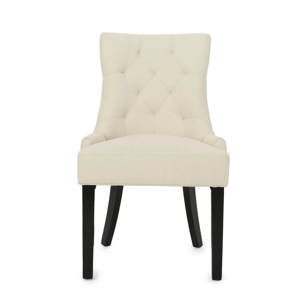 Streamdale Furniture Streamdale Contemporary Tufted Dining Chair with Buttonless Diamond Stitch and Tapered Legs 3