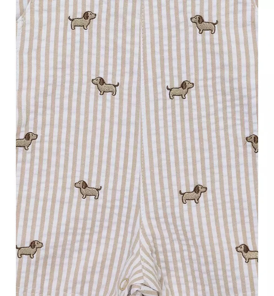 Little Me Baby Boys Cotton Puppies Polo Shirt & Shortall, 2 Piece Set 6