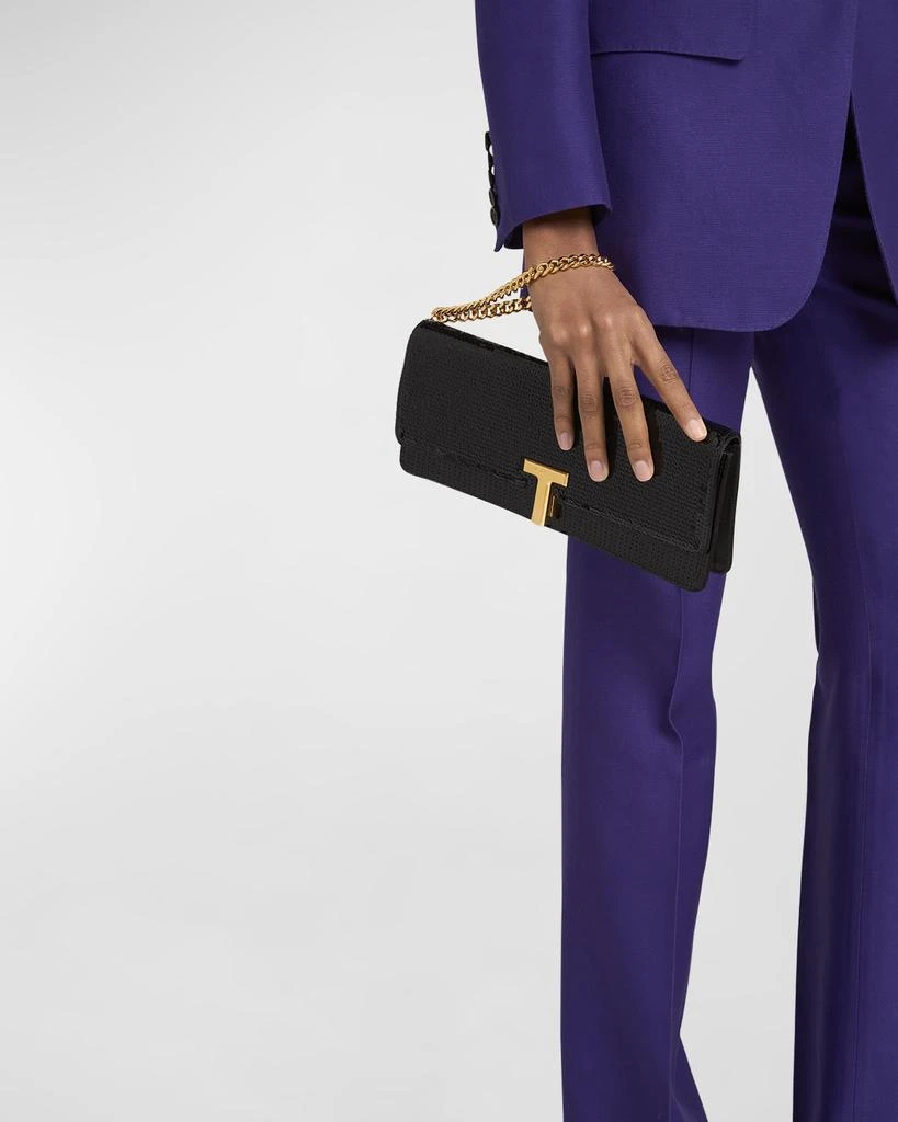 Tom Ford Wallis Sequined Squared Clutch Bag 4