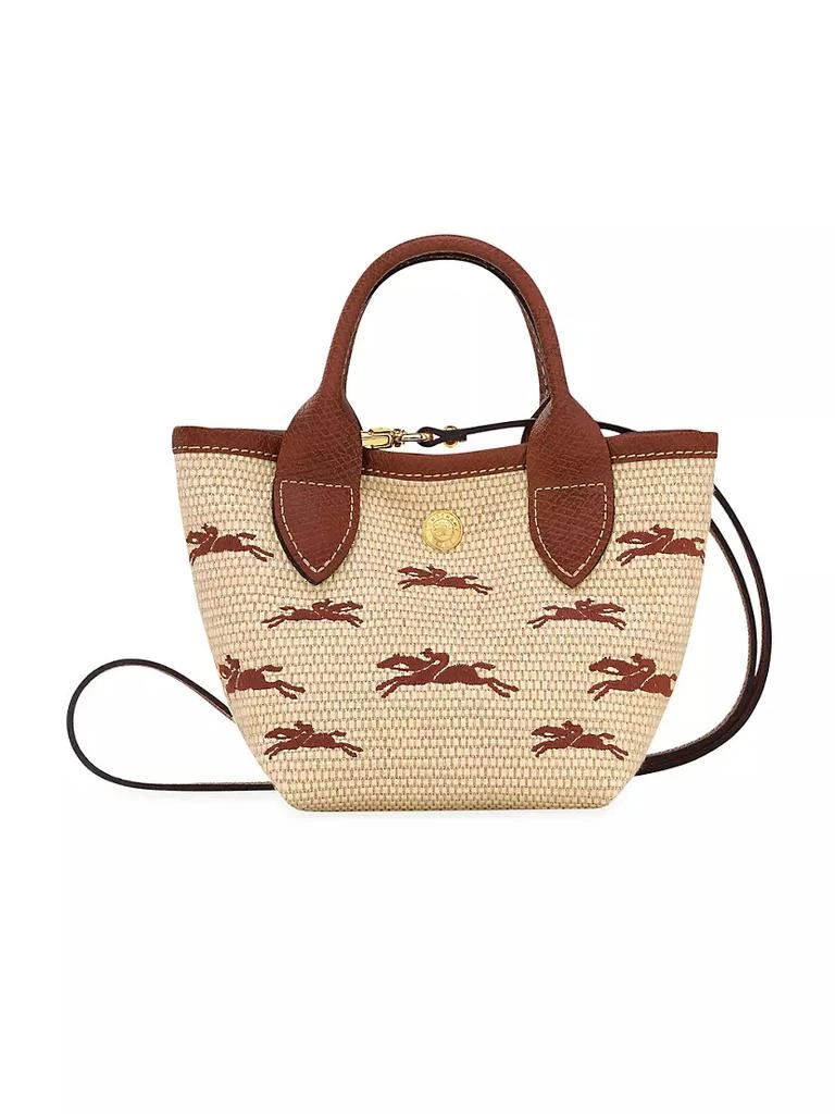 Longchamp Le Panier Pliage Raffia Crossbody Bag 1