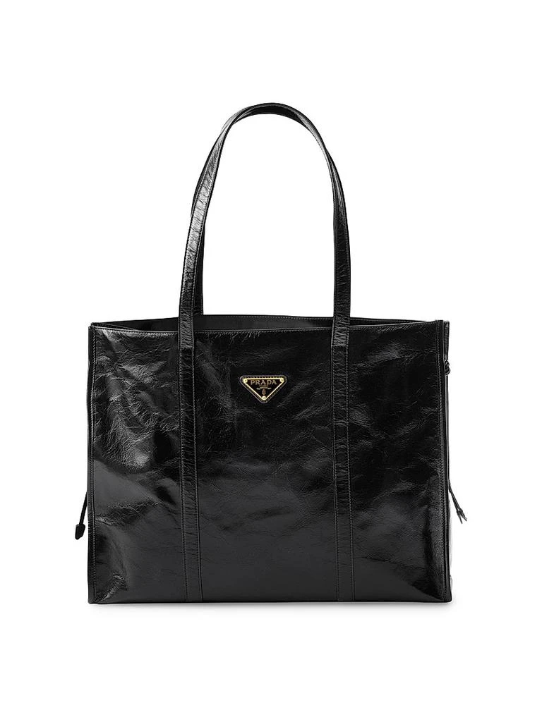 Prada Large Leather Tote Bag 1