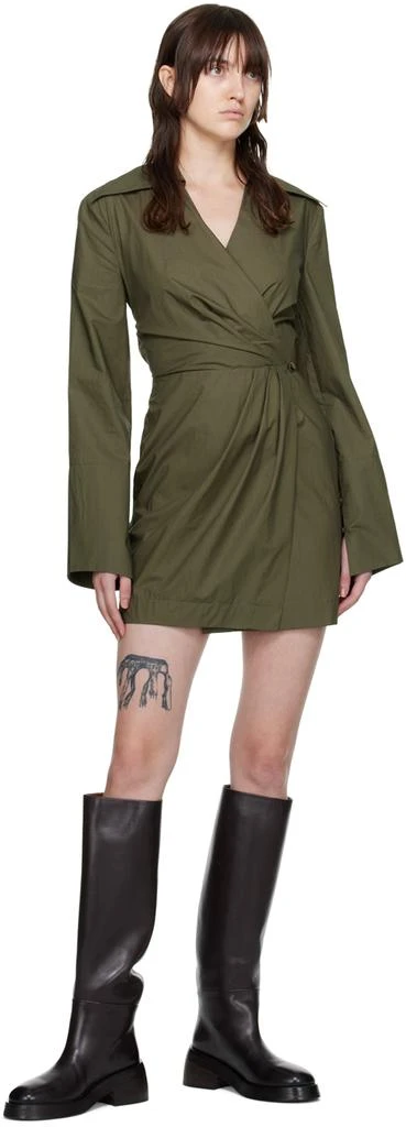Nanushka Khaki Esma Minidress 4