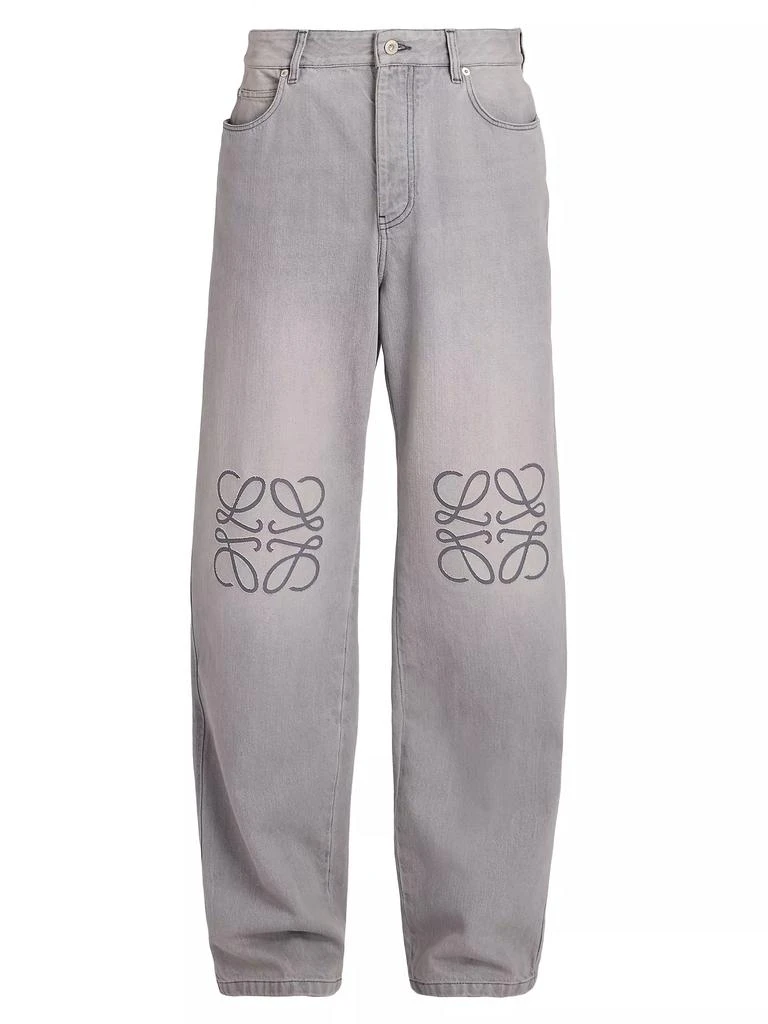 Loewe Anagram Logo Baggy Jeans 1