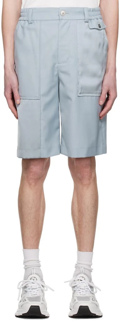 Feng Chen Wang Gray Panel Shorts 1