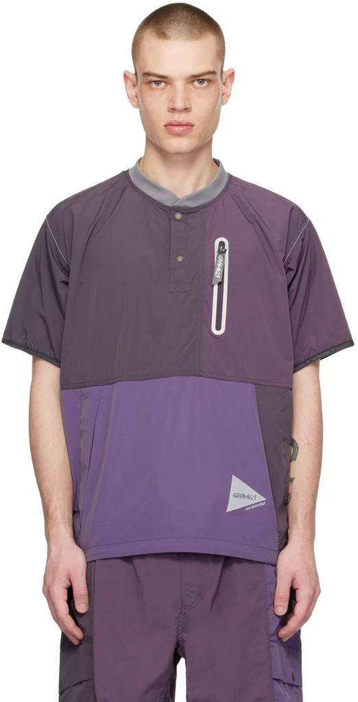 and wander Purple Gramicci Edition T-Shirt 1