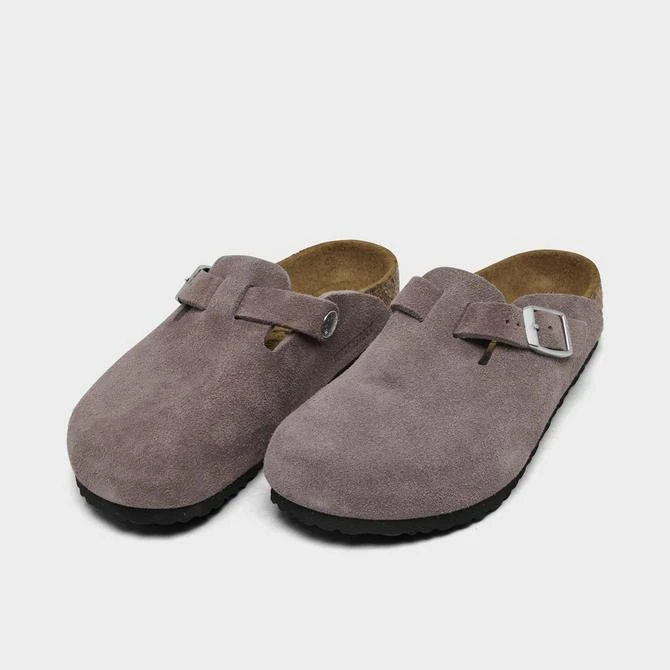Birkenstock Girls' Little Kids' Birkenstock Boston Suede Leather Clog Shoes 2