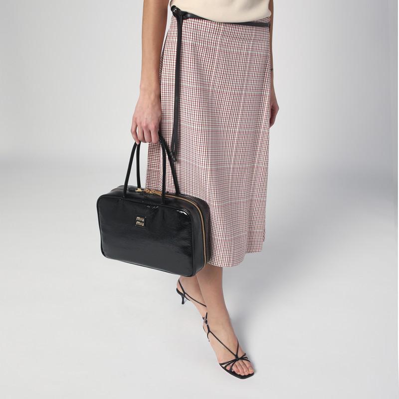 Miu Miu Black Beau bag in Naplak patent leather - Tote Bags