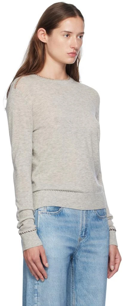 Rag & Bone Gray Indie Crew Sweater 2