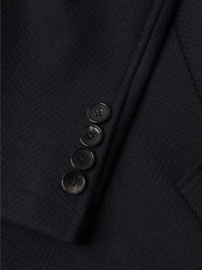 Cardinal of Canada Platinum Herringbone Wool-Blend Coat 6