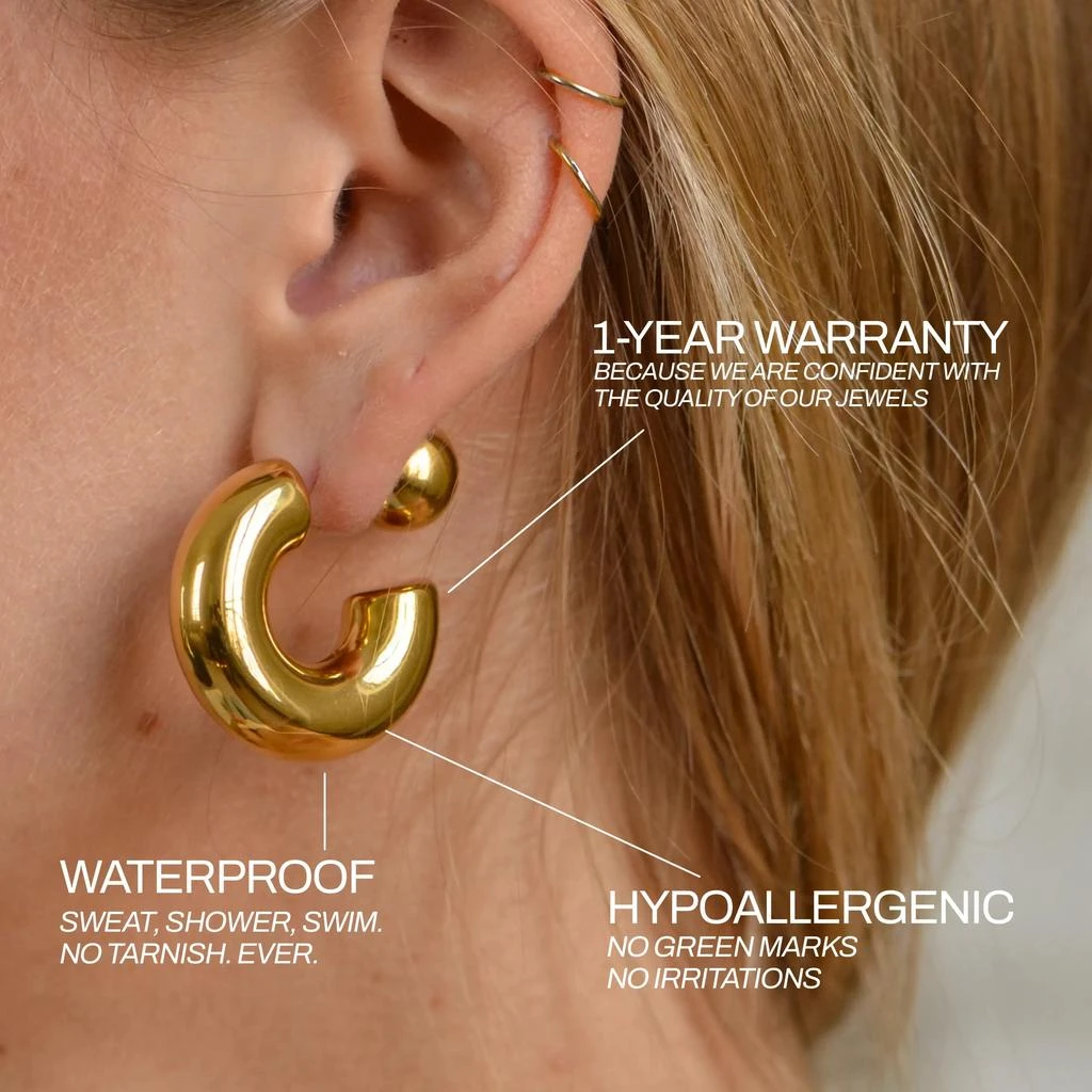 Too Romantic Jewelry Boucles D
Oreilles Hoop 3