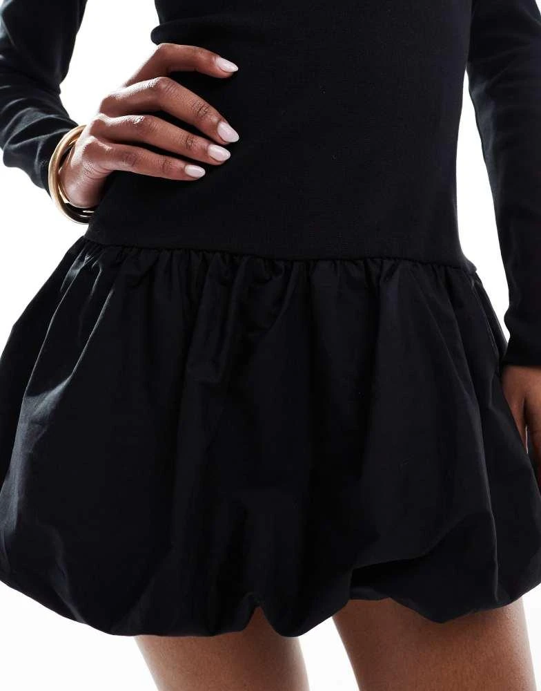 princess polly baby blue dress Cinq à Sept Women's Valetta Bubble-Hem Minidress - Black main image 0