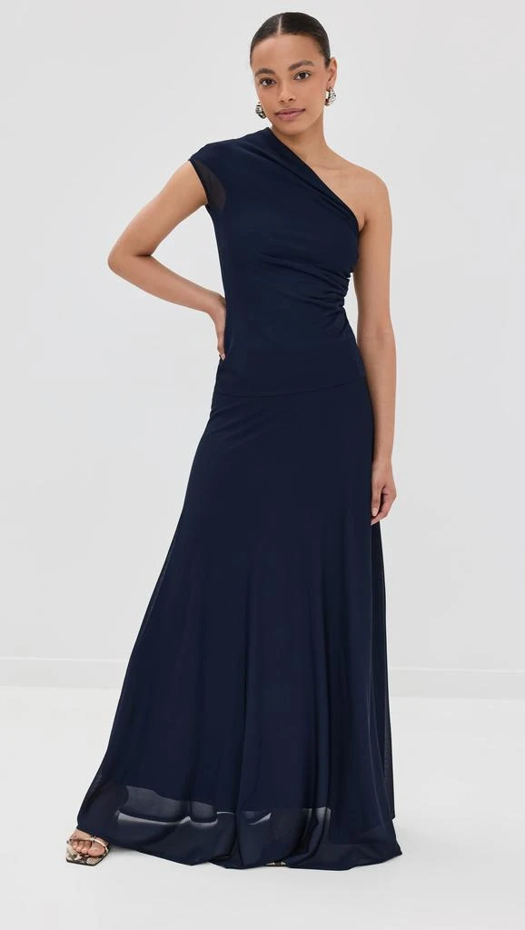 Brandon Maxwell The Lucy Sheer Knit Full Maxi Skirt 4