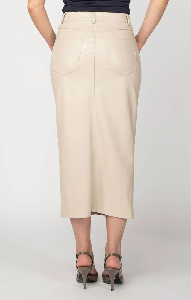 Dex Dex - Faux Leather Midi Skirt 3