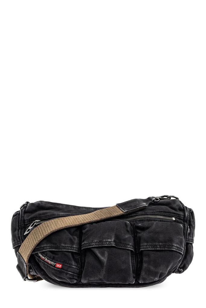 Diesel Black Multi-Pkts X Shoulder Bag - Shoulder Bags