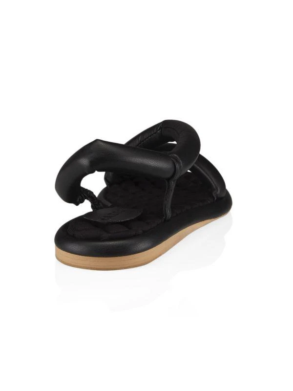 The Fur Salon Gina Vegan Leather Flat Sandals 3