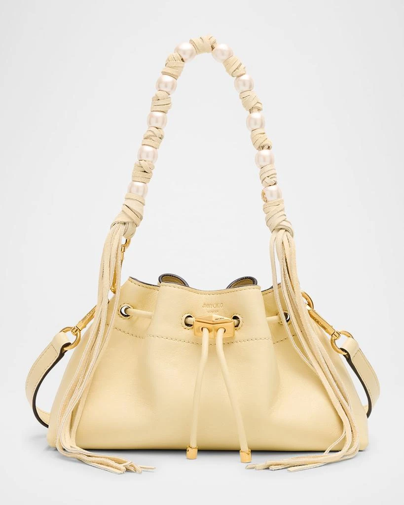 Jimmy Choo Cinch Small Pearly-Embellished Leather Shoulder Bag 1