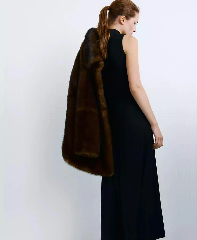 Mango Women
s Brooch Turtleneck Knitted Dress 6