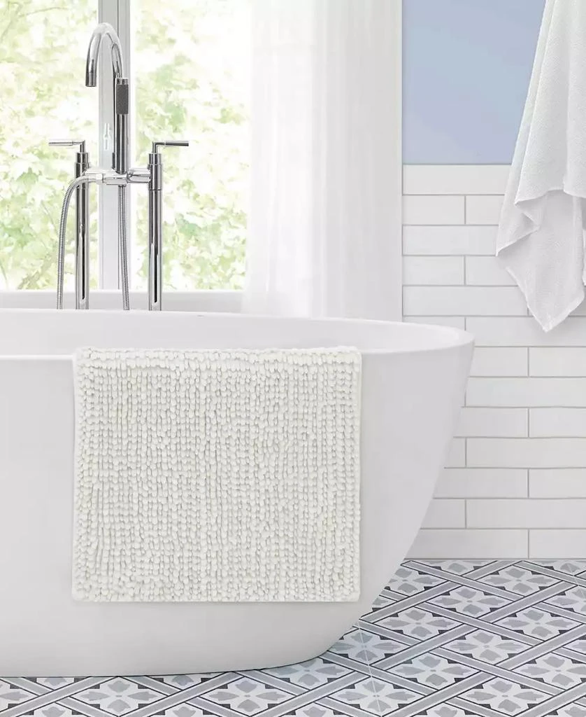 Laura Ashley Butter Chenille 2-Pc. Bath Mat Set 4