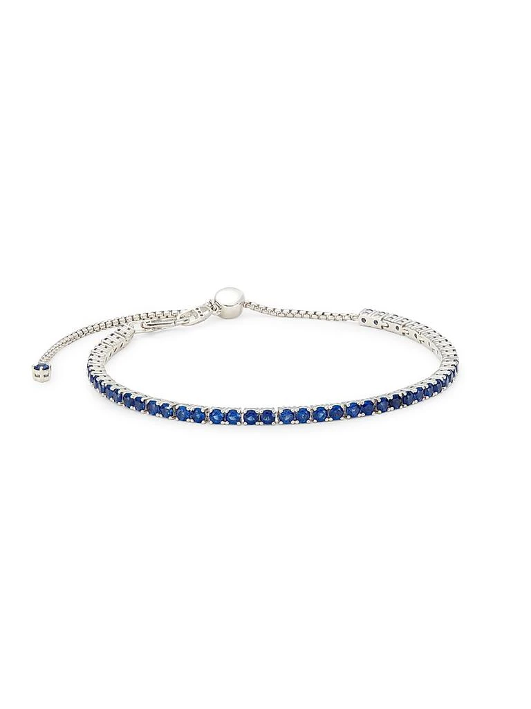 Adriana Orsini Loveall Sterling Silver 
Faux Sapphire Bracelet