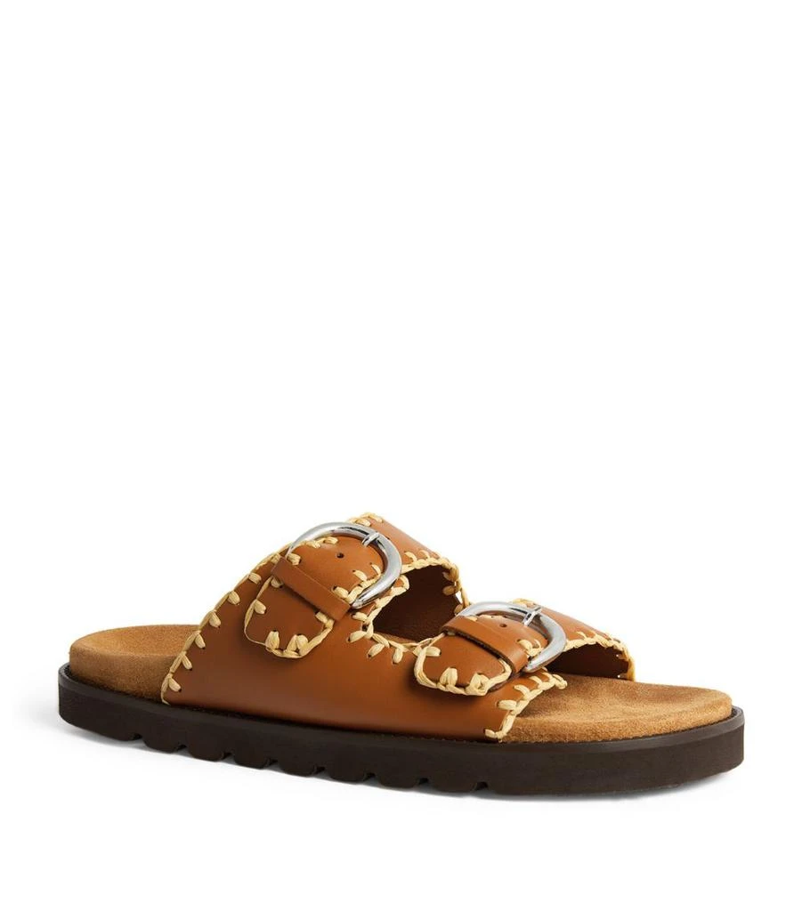 Weekend Max Mara Leather Buckled Sandals 5
