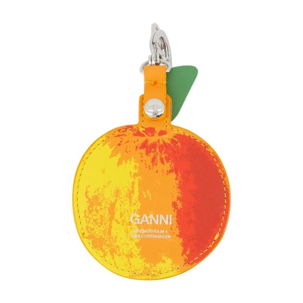 Ganni Apple Wallet - Leather - Orange 2