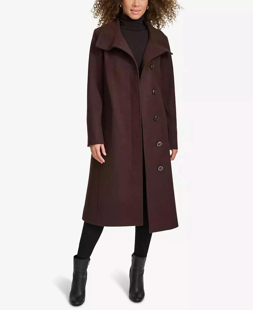 Kenneth Cole Women's Classic Wool Walker Coat 5