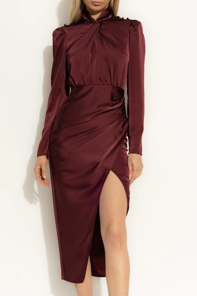 Self Portrait Self-Portrait Side-Slit Midi Dress 2