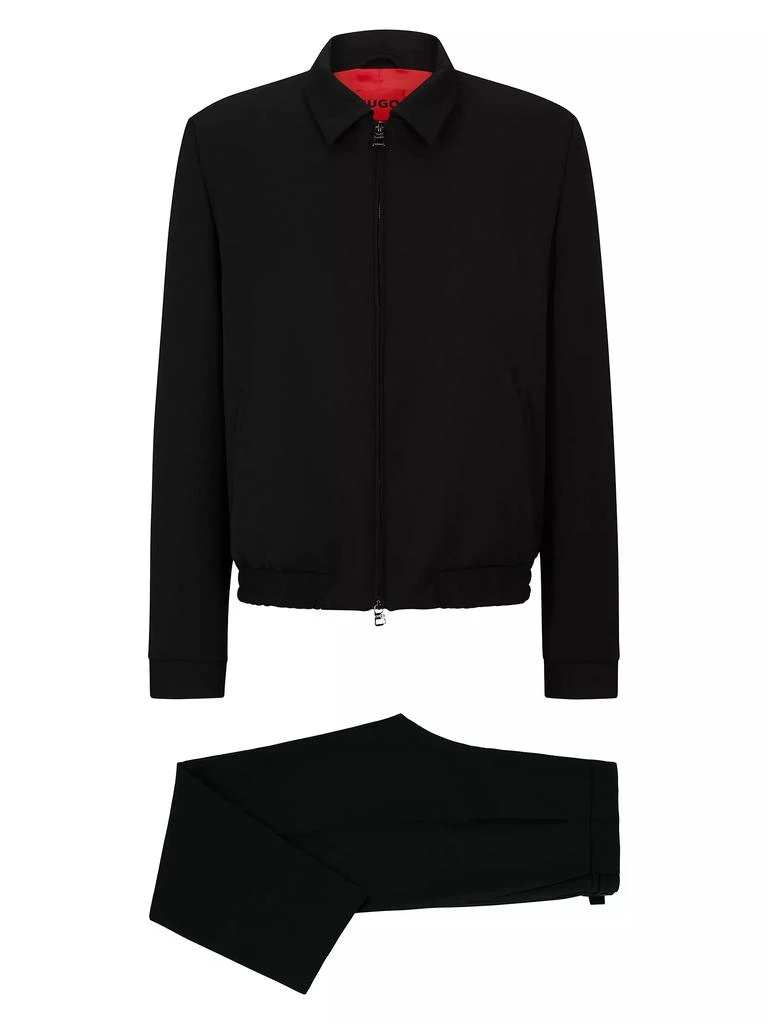 Hugo Boss Modern-Fit Suit in Performance-Stretch Structured Canvas 1