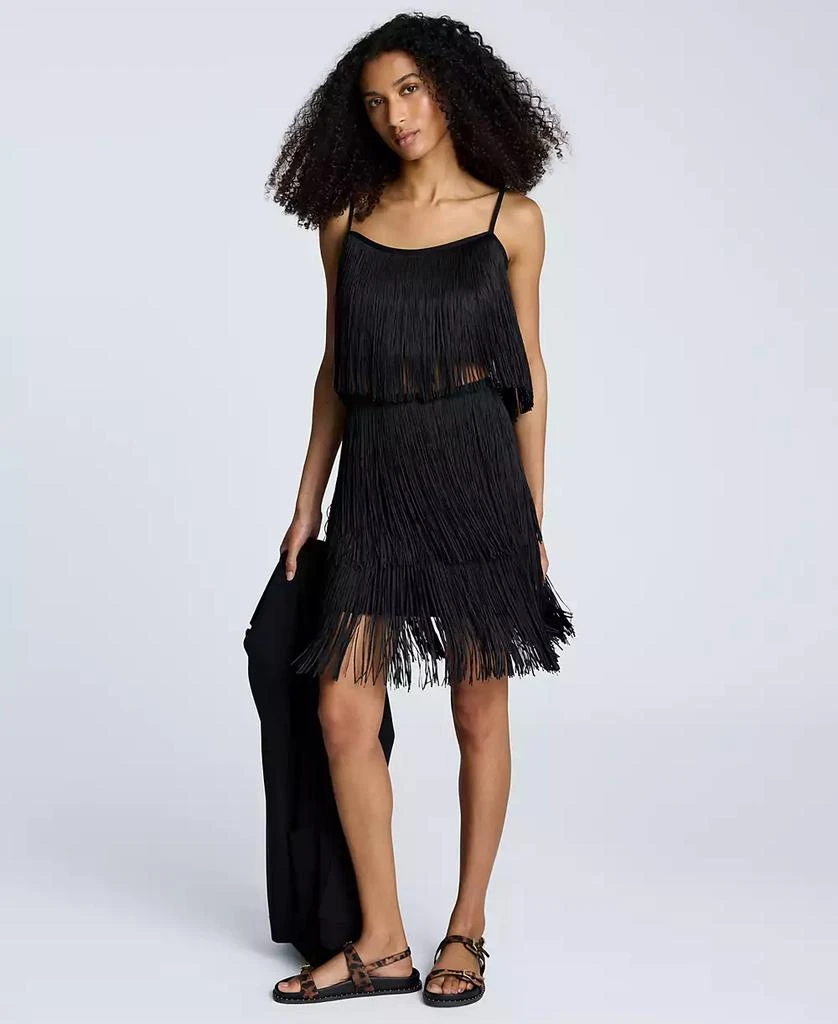 Kenneth Cole Women's Fringe Cropped Camisole Top 6