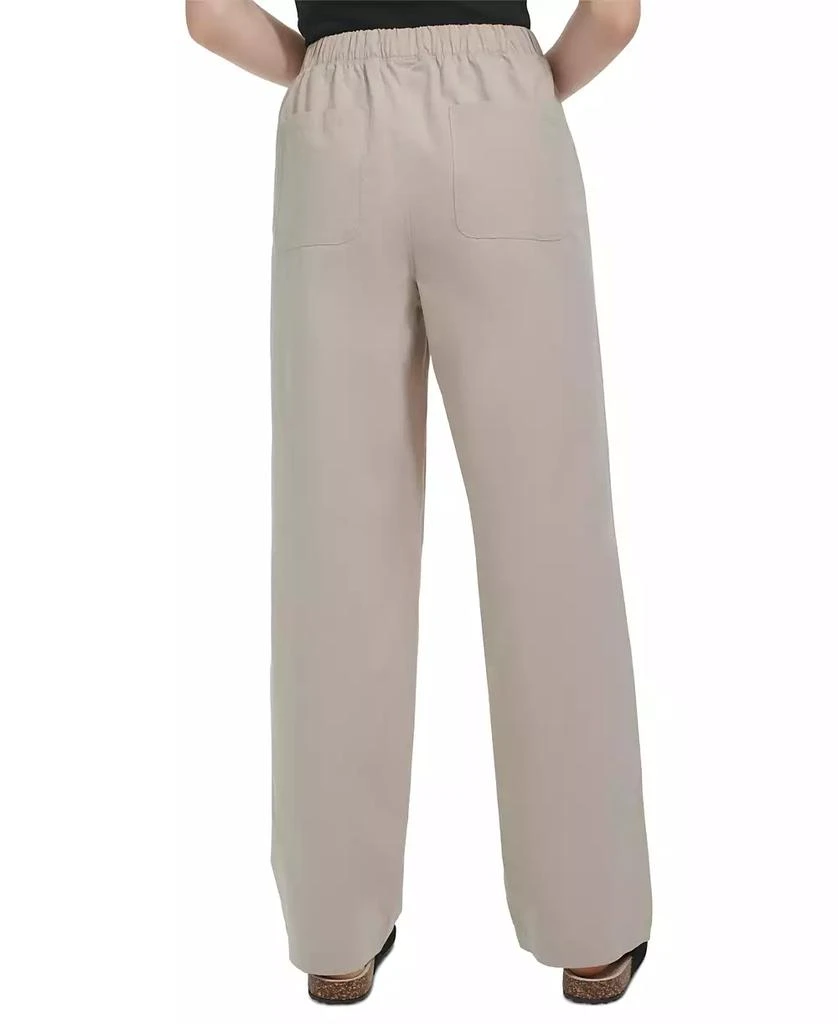 Marc New York by Andrew Marc Women's Cotton Relaxed Straight-Leg Pants 2