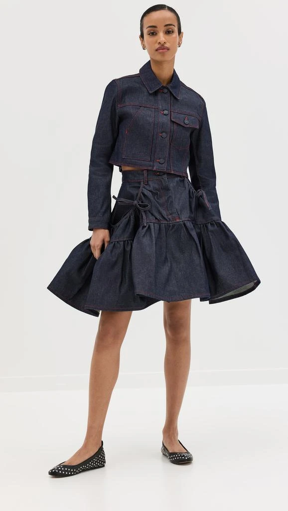 Cecilie Bahnsen Gracie Jacket Denim Indigo 4