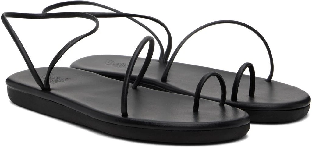 ANCIENT GREEK SANDALS Black Kansiz Sandals 4