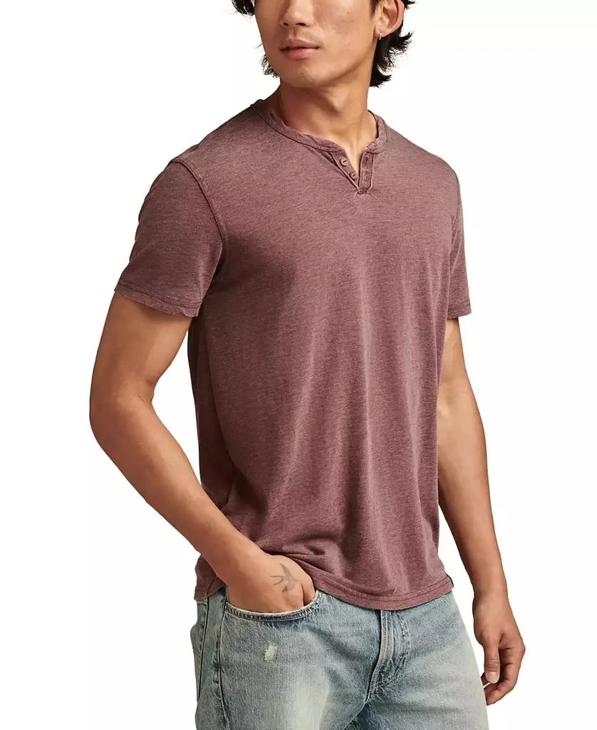 Lucky Brand Men's Venice Burnout Notch Neck Tee T-shirts 1