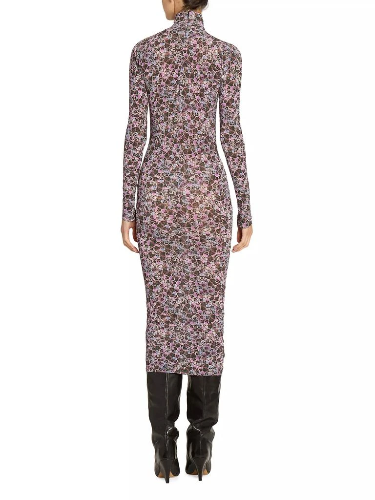 Isabel Marant Vanessa Floral Jersey Turtleneck Dress 5