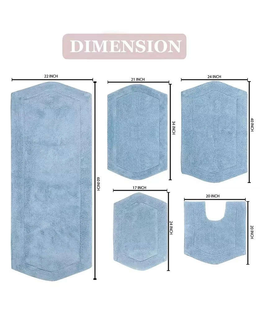 Home Weavers Waterford 4 Piece Bath Rug Set 3