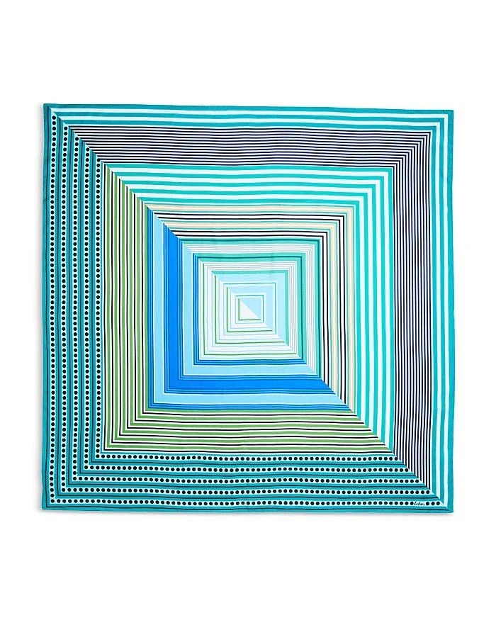Echo Design Stripe Vortex Square Silk Scarf 2