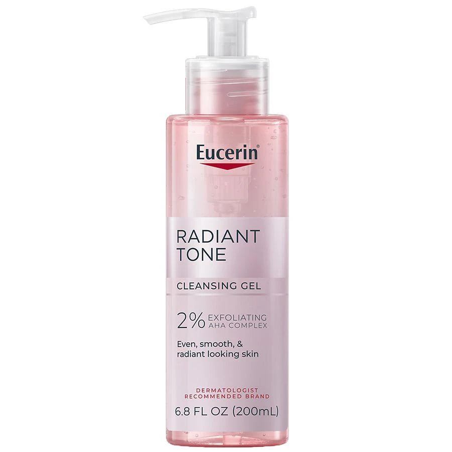 Eucerin Radiant Tone Cleansing Gel, Face Cleanser With AHA Complex